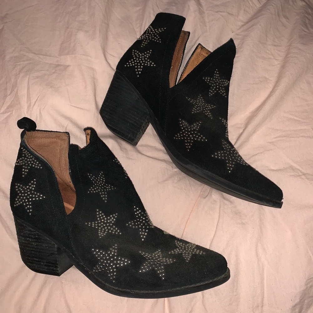 Jeffrey Campbell star studded wedge boots